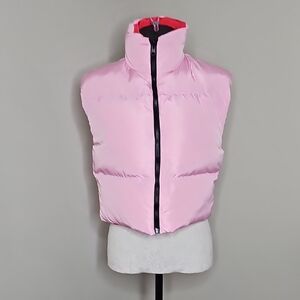 Pink Women's Puffer Vest